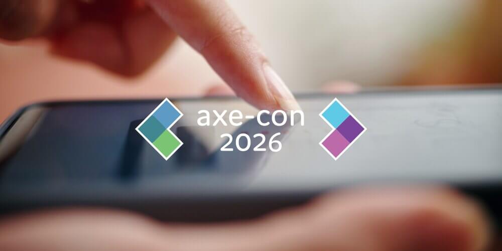 Personas asistiendo a la conferencia virtual Axe-Con 2026 sobre accesibilidad digital.
